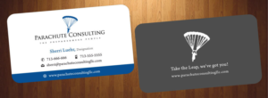 Business Card Design by HarmiDesigning for Parachute Consulting | Design: #12368518