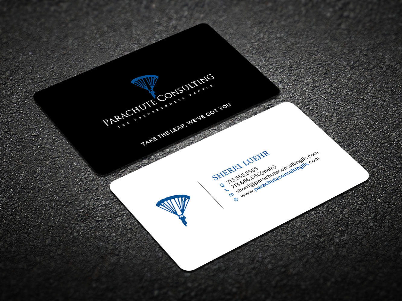 Business Card Design by Verified artistry (Design garden) for Parachute Consulting | Design #12417621