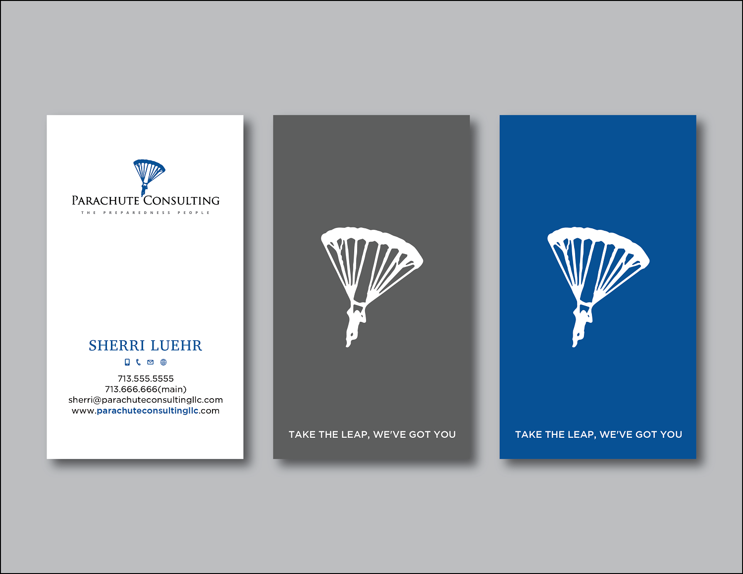 Diseño de Tarjeta de Presentación por Verified artistry (Design garden) para Parachute Consulting | Diseño #12417639