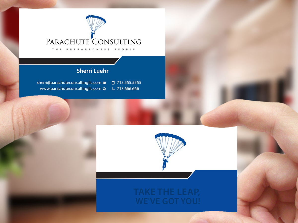 Visitenkarten-Design von Creations Box 2015 für Parachute Consulting | Design #12334581