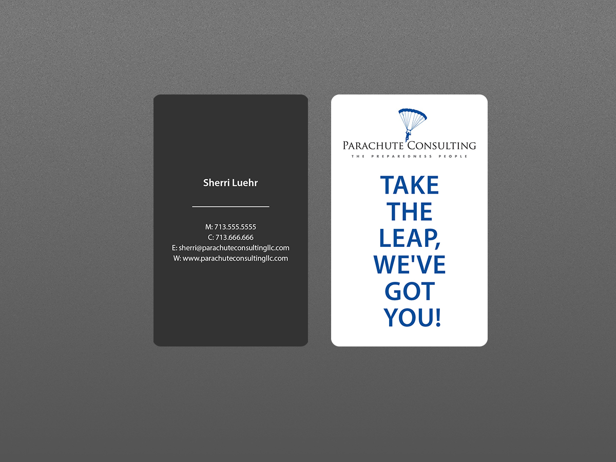 Business Card Design by Creations Box 2015 for Parachute Consulting | Design #12334602