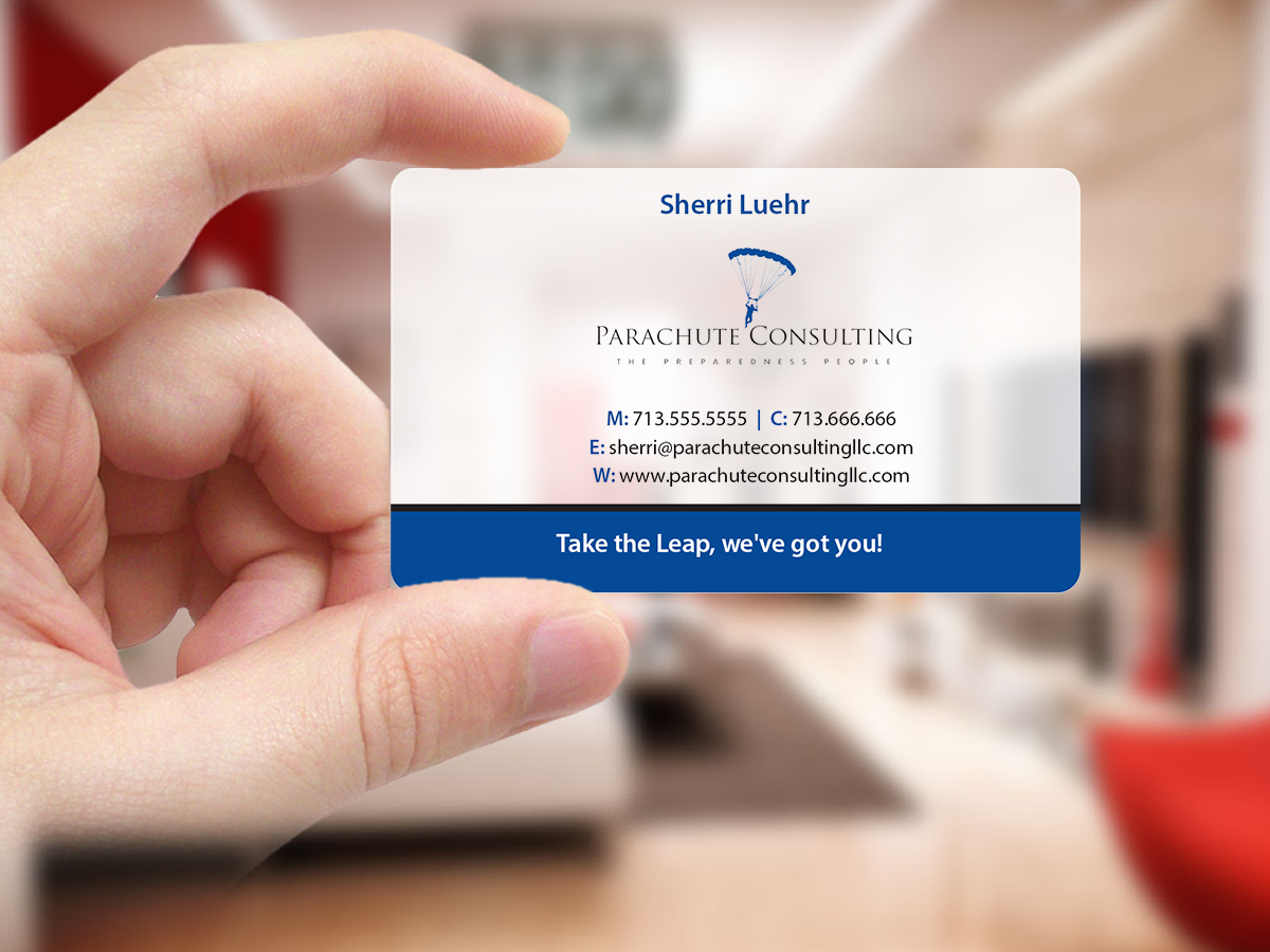 Business Card Design by Creations Box 2015 for Parachute Consulting | Design #12334604