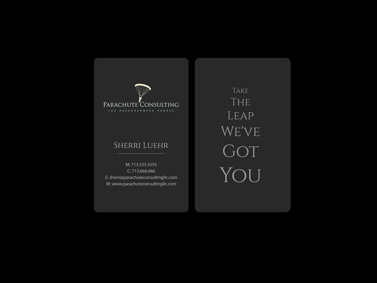 Diseño de Tarjeta de Presentación por Creations Box 2015 para Parachute Consulting | Diseño #12375598