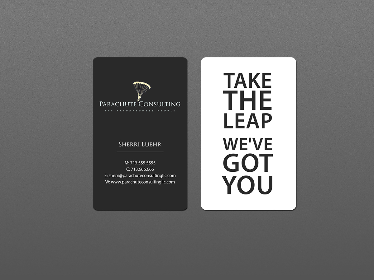Business Card Design by Creations Box 2015 for Parachute Consulting | Design #12375599