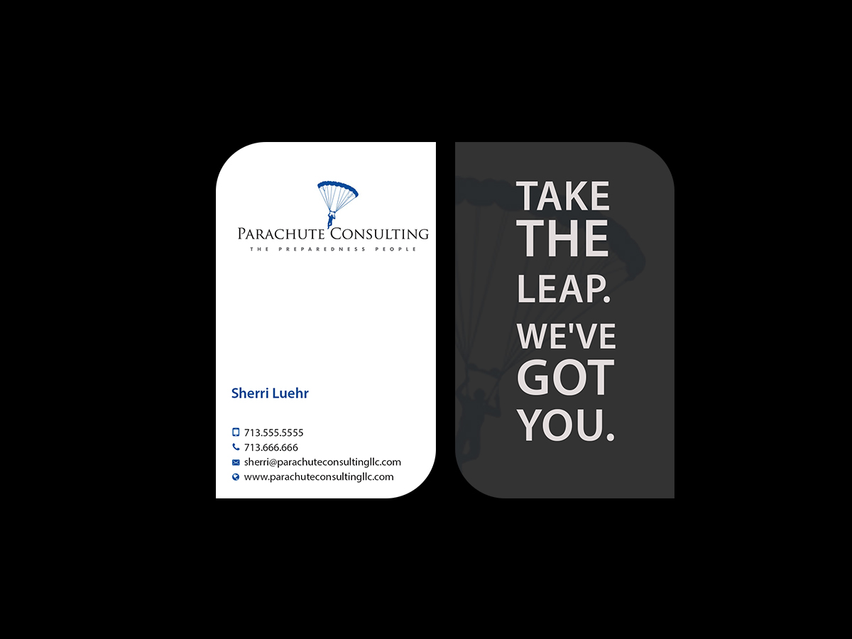 Business Card Design by Creations Box 2015 for Parachute Consulting | Design #12487810
