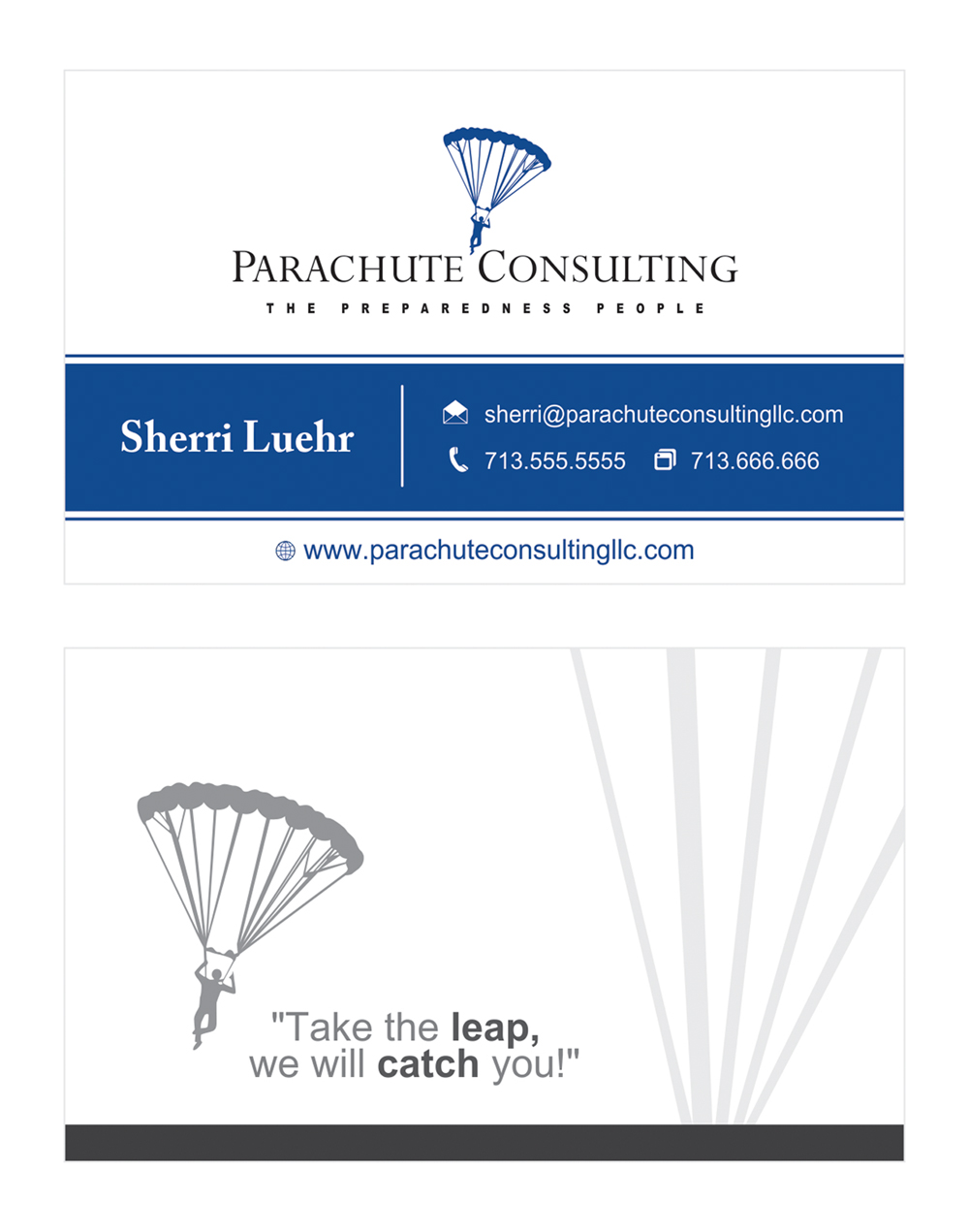 Business Card Design by dianpraditaputri for Parachute Consulting | Design #12337581