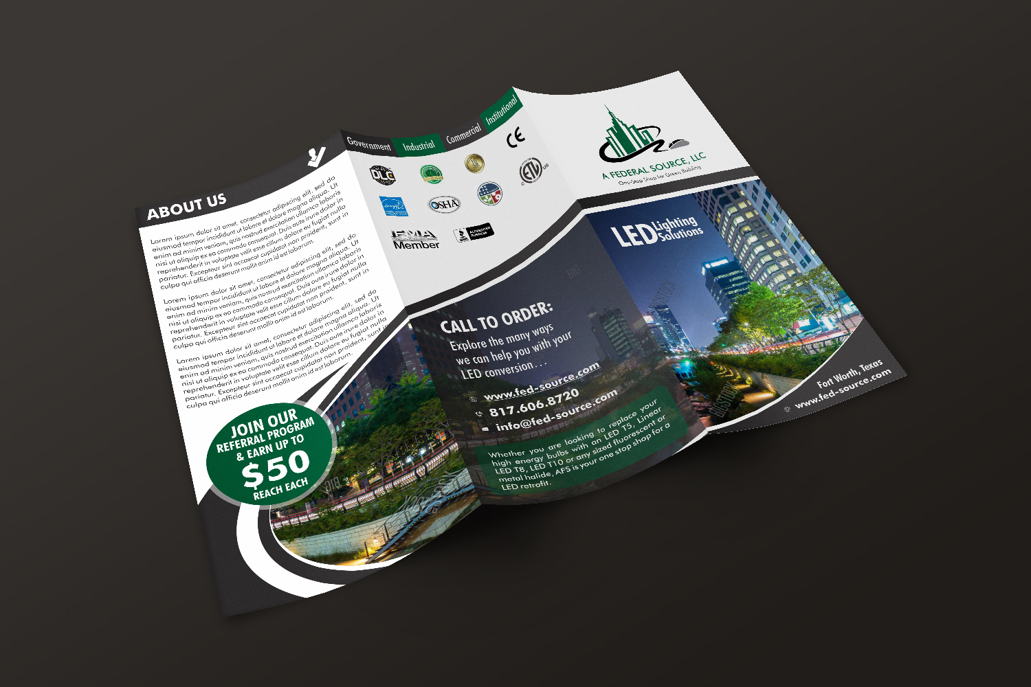 Brochure Design by ecorokerz for A Federal Source, LLC | Design #12352269