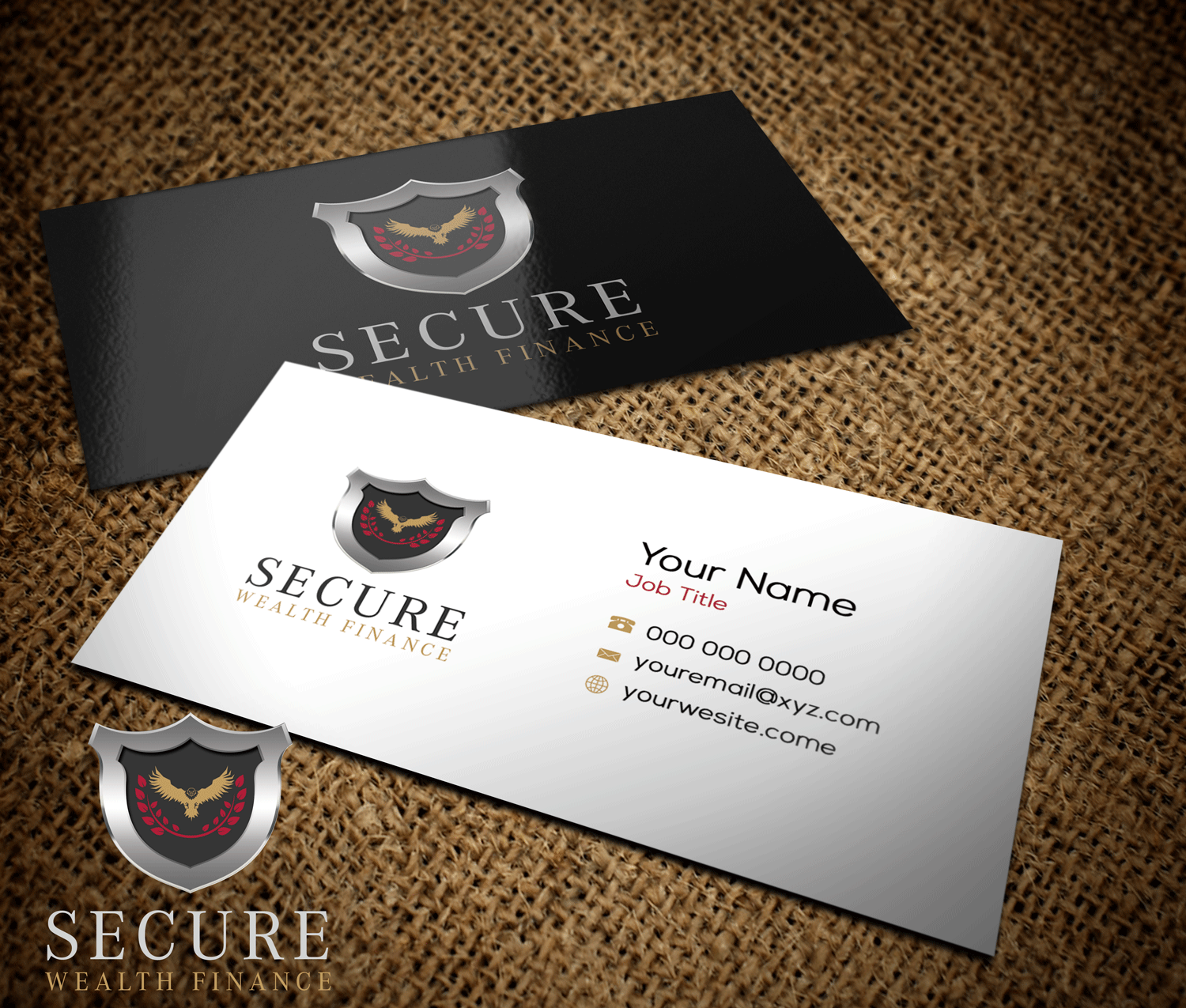 Diseño de Tarjeta de Presentación por Riz' para Secure Wealth Financial  | Diseño #12317634