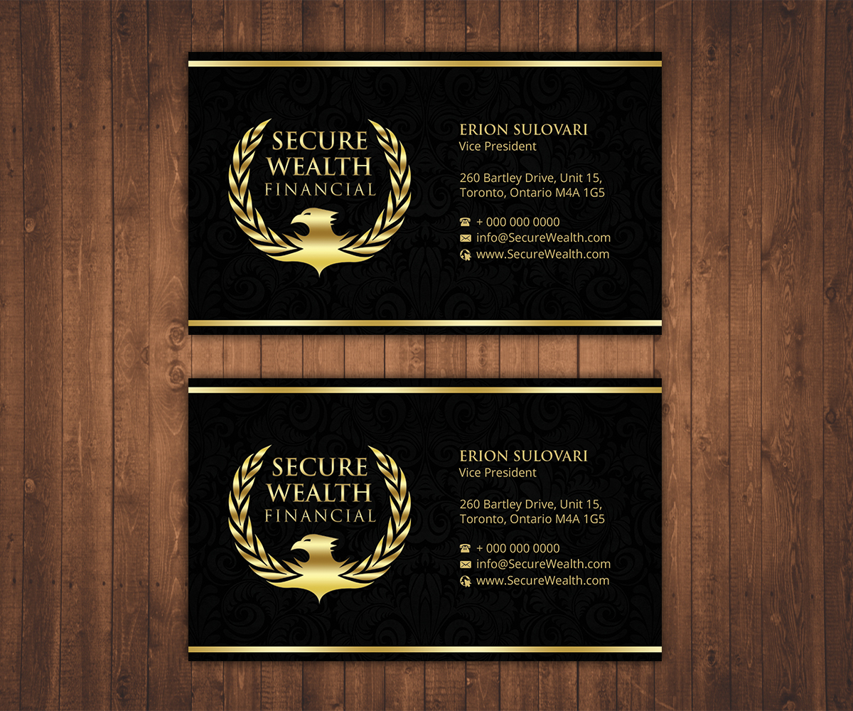 Business Card Design by Stylez Designz for Secure Wealth Financial  | Design #12336527