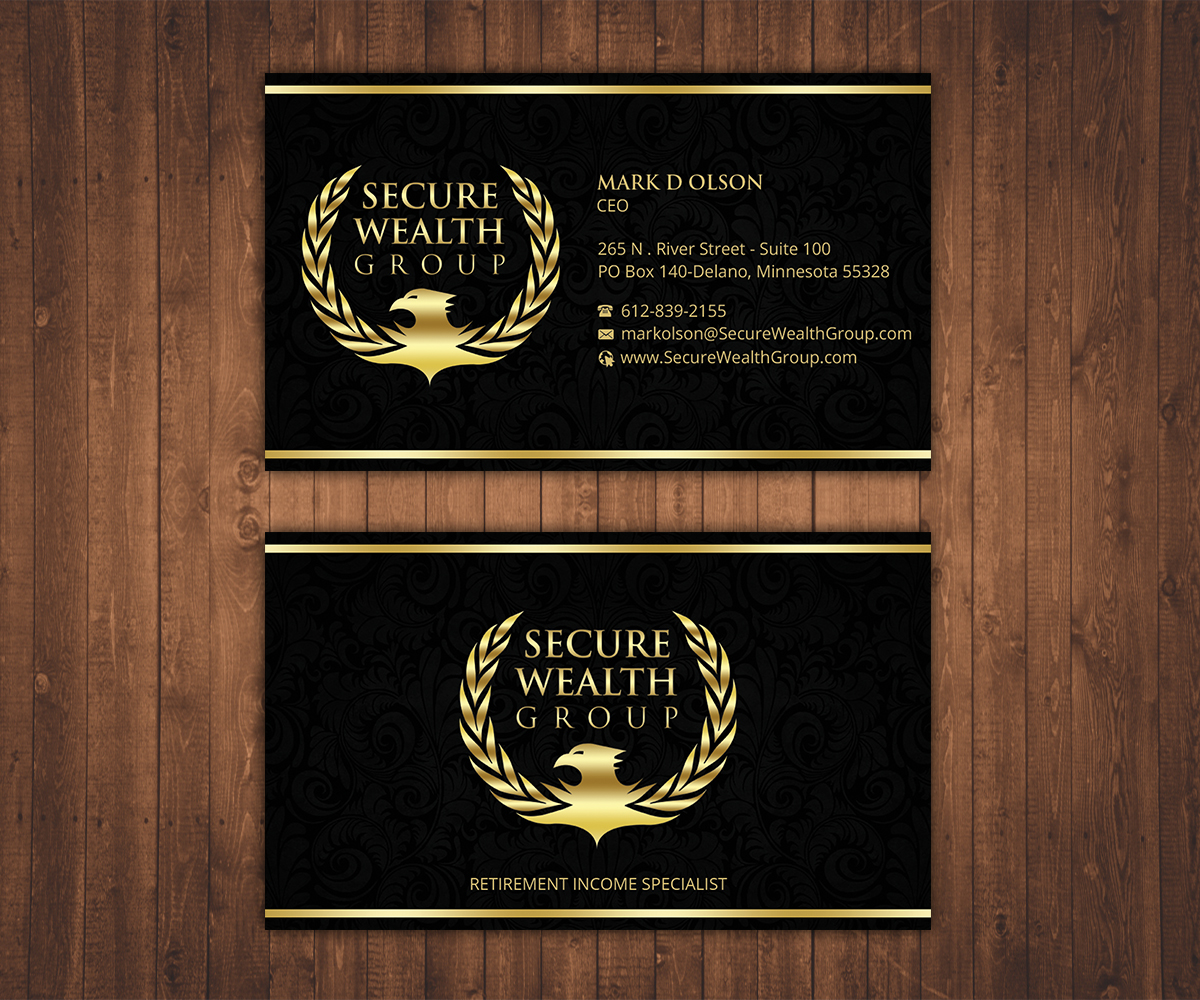 Business Card Design by Stylez Designz for Secure Wealth Financial  | Design #12347303