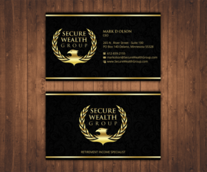 Diseño de Tarjeta de Presentación por Stylez Designz para Secure Wealth Financial  | Diseño: #12347303
