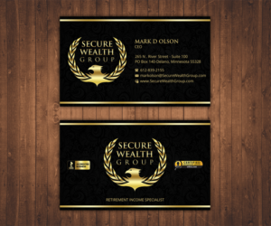Diseño de Tarjeta de Presentación por Stylez Designz para Secure Wealth Financial  | Diseño: #12352612