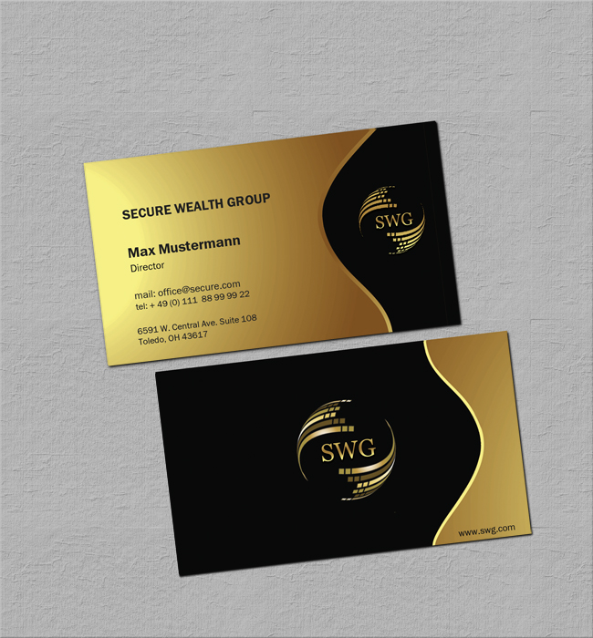 Diseño de Tarjeta de Presentación por miglenamb para Secure Wealth Financial  | Diseño #12318052