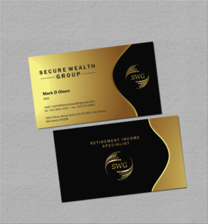 Diseño de Tarjeta de Presentación por miglenamb para Secure Wealth Financial  | Diseño: #12354658