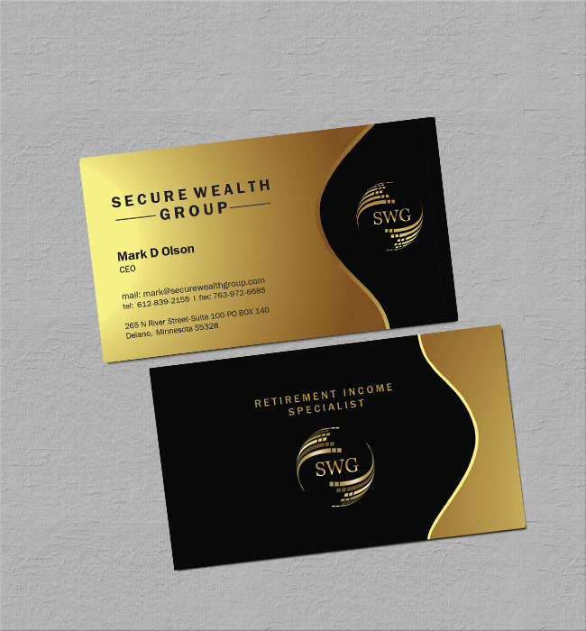 Business Card Design by miglenamb for Secure Wealth Financial  | Design #12360401