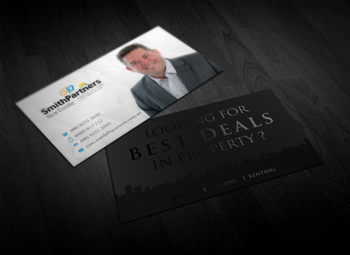 Business Card Design by Pointless Pixels India for Smith Partners Real Estate | Design #12323652