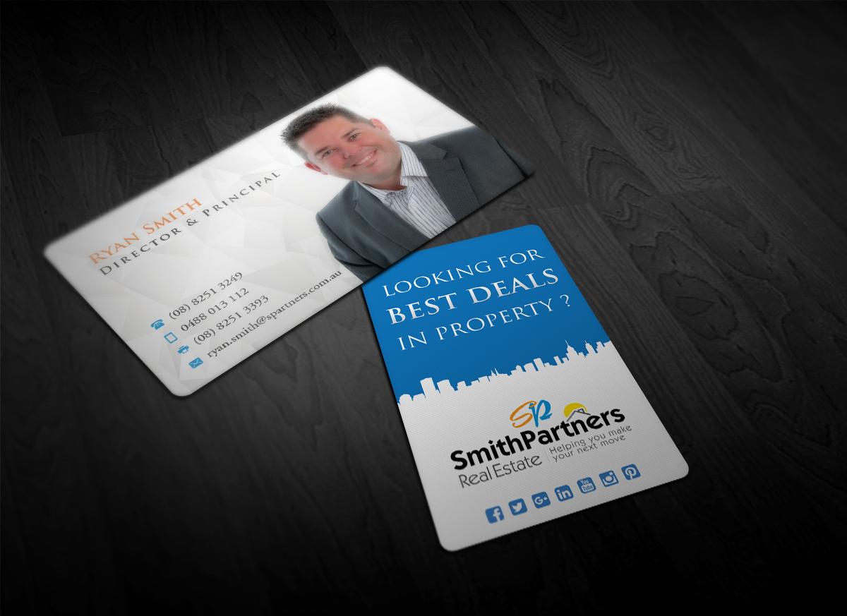 Business Card Design by Pointless Pixels India for Smith Partners Real Estate | Design #12323670