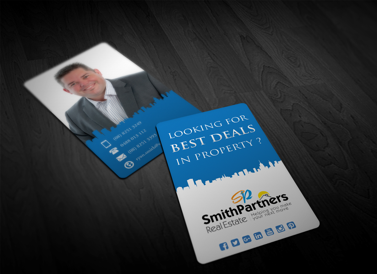 Business Card Design by Pointless Pixels India for Smith Partners Real Estate | Design #12324702