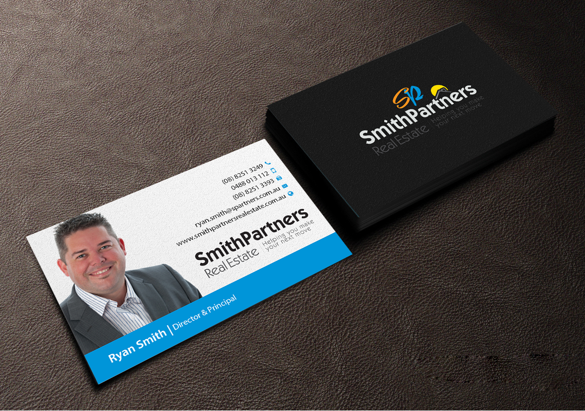 Business Card Design by Creations Box 2015 for Smith Partners Real Estate | Design #12334661