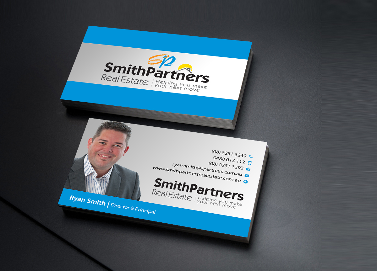 Business Card Design by Creations Box 2015 for Smith Partners Real Estate | Design #12334674