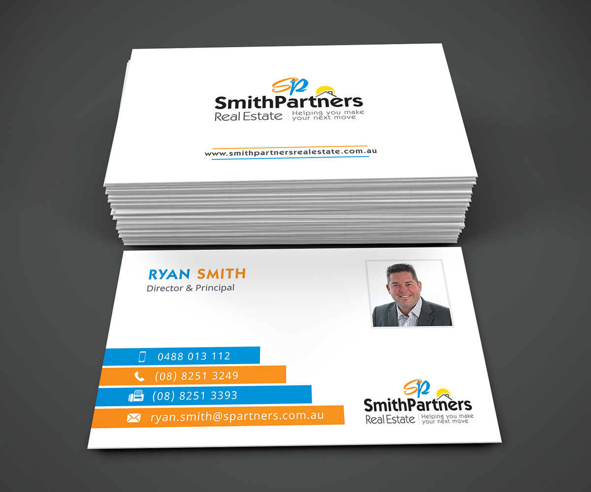 Business Card Design by Graphic Flame for Smith Partners Real Estate | Design #12323565
