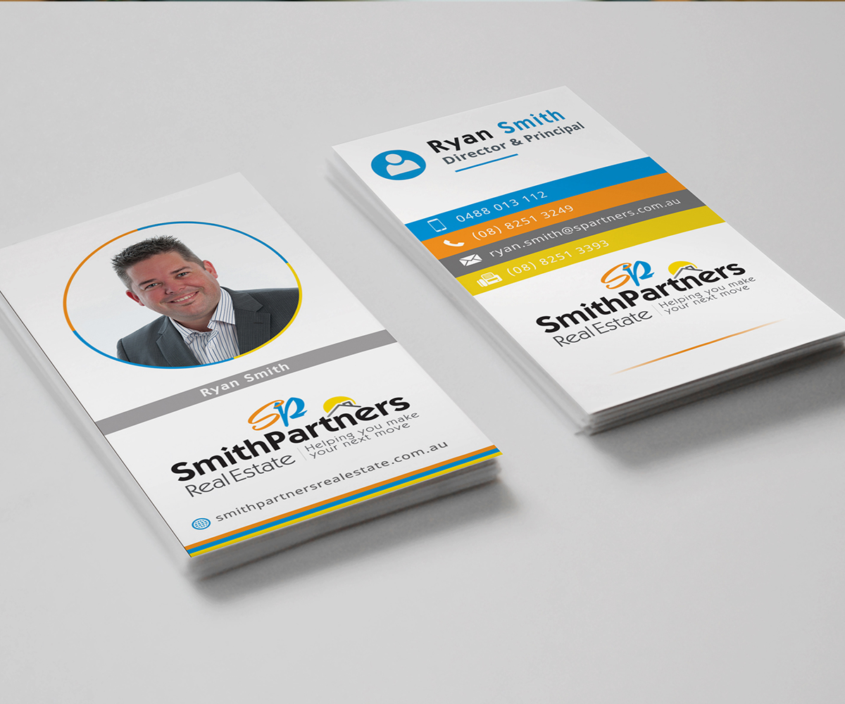 Business Card Design by Graphic Flame for Smith Partners Real Estate | Design #12323591