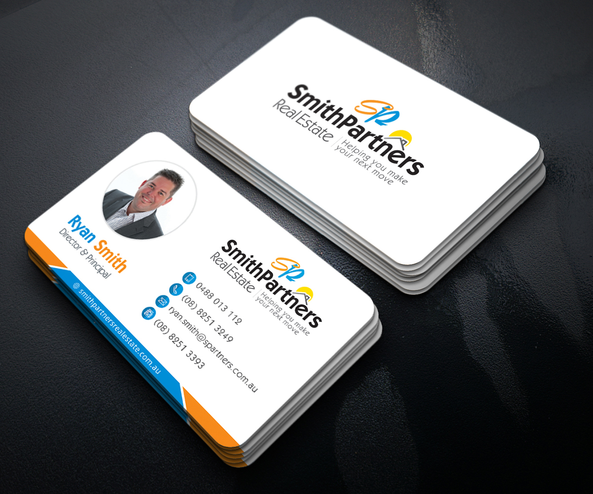 Business Card Design by Graphic Flame for Smith Partners Real Estate | Design #12329318