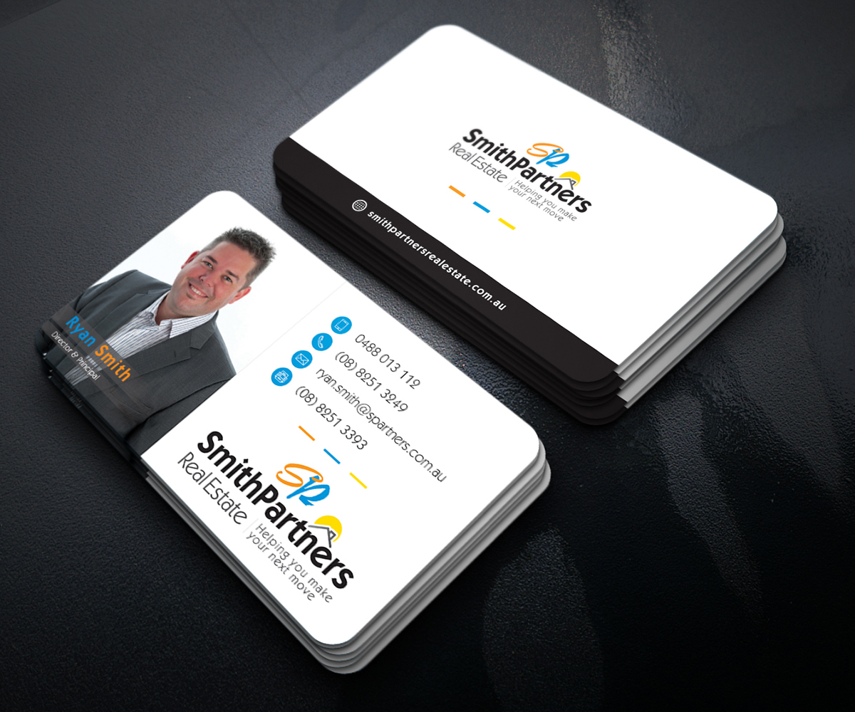 Business Card Design by Graphic Flame for Smith Partners Real Estate | Design #12329341
