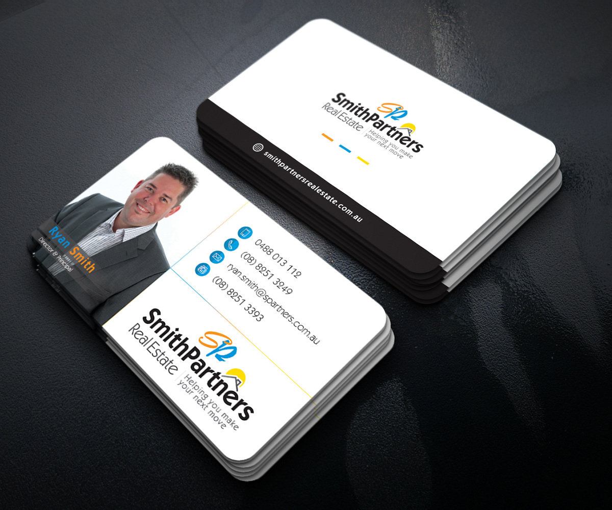 Business Card Design by Graphic Flame for Smith Partners Real Estate | Design #12329350