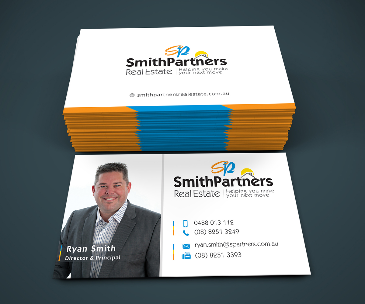 Business Card Design by Graphic Flame for Smith Partners Real Estate | Design #12329476