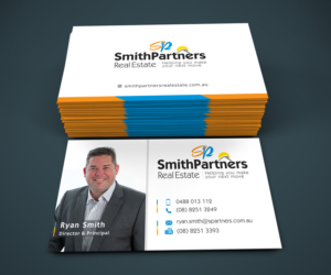 Business Card Design by Graphic Flame for Smith Partners Real Estate | Design: #12329476