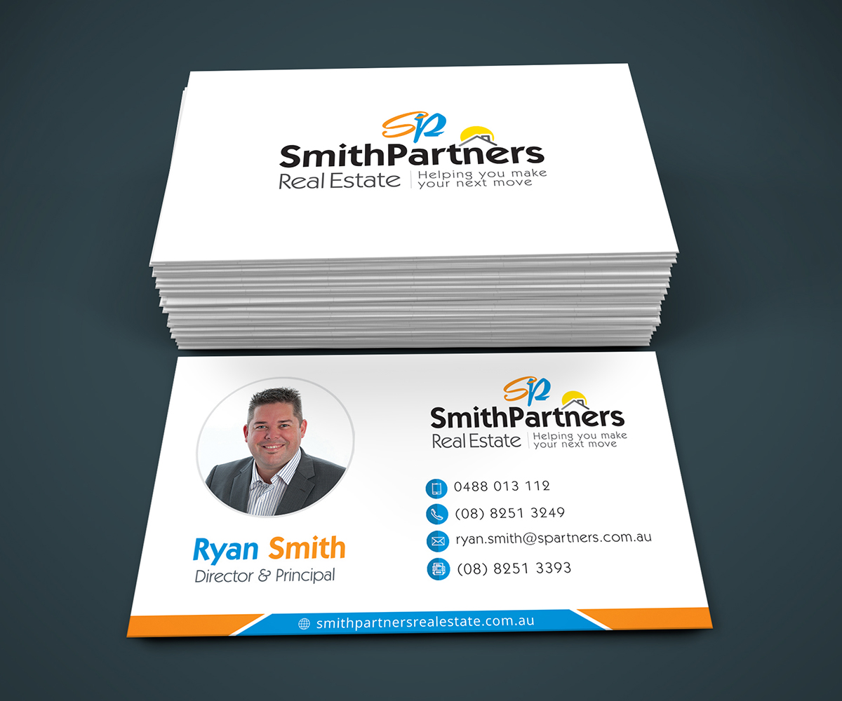 Diseño de Tarjeta de Presentación por Graphic Flame para Smith Partners Real Estate | Diseño #12329477