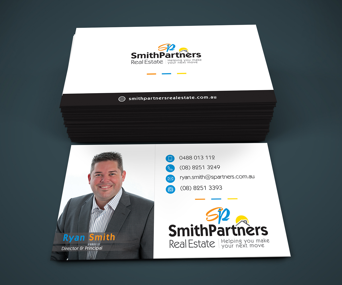 Business Card Design by Graphic Flame for Smith Partners Real Estate | Design #12329478