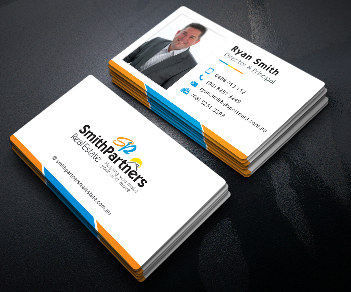 Business Card Design by Graphic Flame for Smith Partners Real Estate | Design #12344299