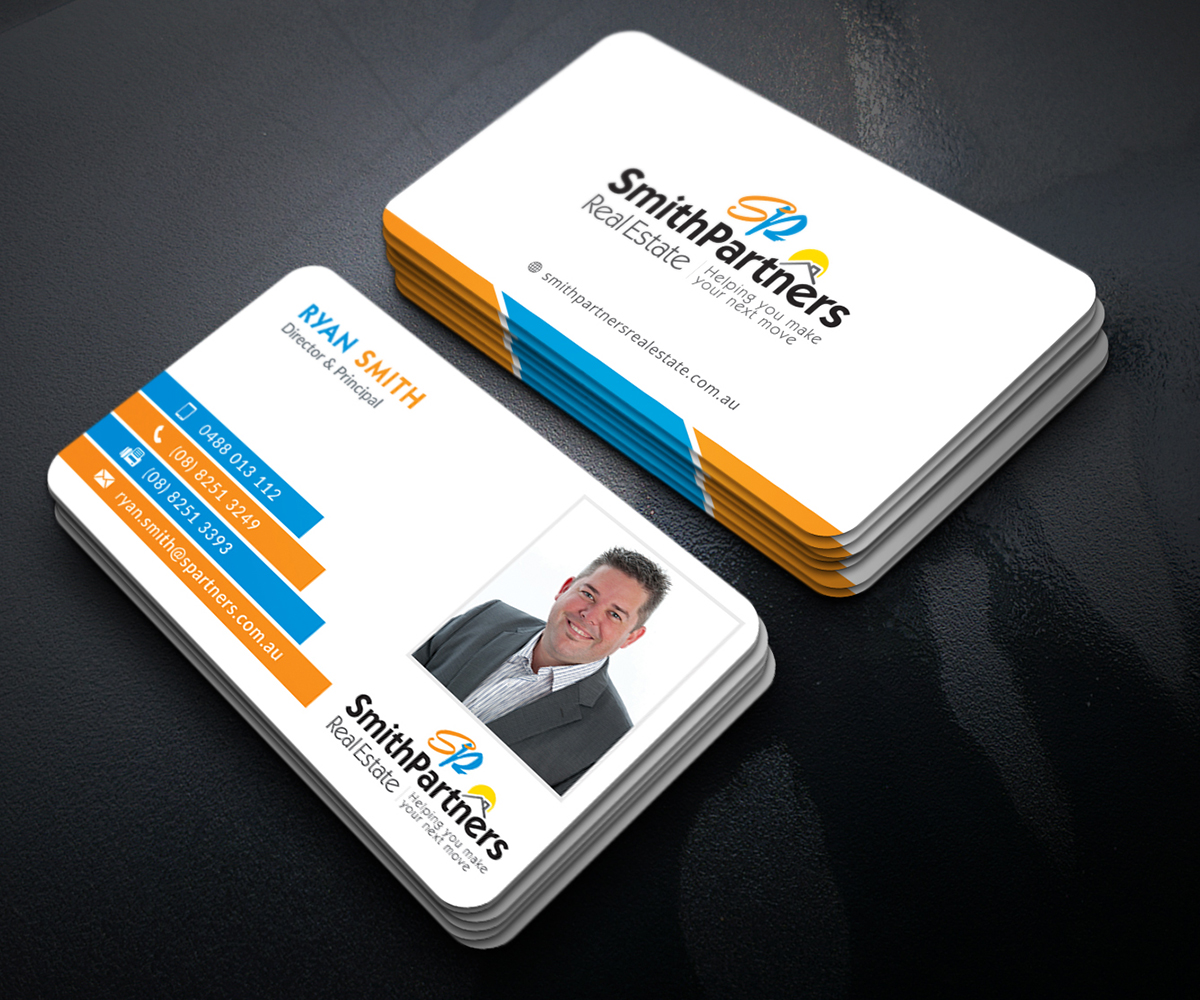 Business Card Design by Graphic Flame for Smith Partners Real Estate | Design #12344308