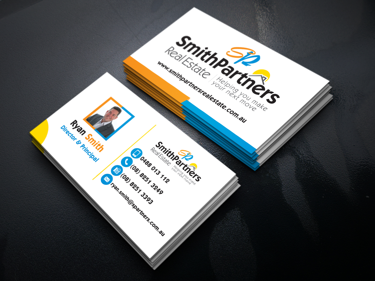 Diseño de Tarjeta de Presentación por sazzadbr para Smith Partners Real Estate | Diseño #12348778