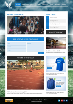 Web Design by pb for Xtreme Speed Track Club | Design: #12332547