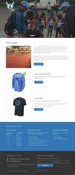 Web Design by pb for Xtreme Speed Track Club | Design: #12332549