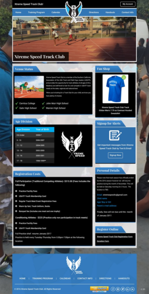 Web Design by pb for Xtreme Speed Track Club | Design: #12332555