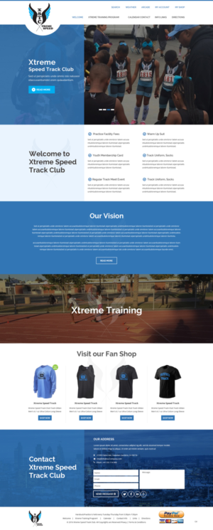 Web Design by pb for Xtreme Speed Track Club | Design: #12332556