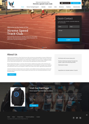 Web Design by pb for Xtreme Speed Track Club | Design: #12352471