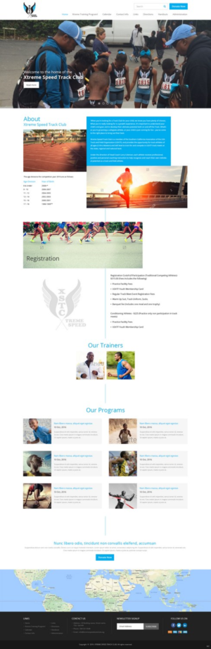 Web Design by pb for Xtreme Speed Track Club | Design: #12352472