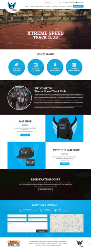 Web Design by pb for Xtreme Speed Track Club | Design: #12352473