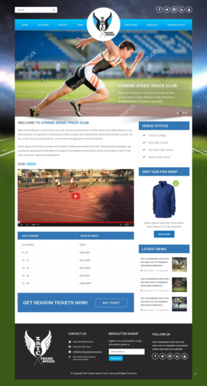 Web Design by pb for Xtreme Speed Track Club | Design: #12352474