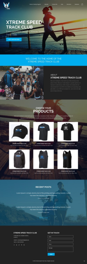 Web Design by pb for Xtreme Speed Track Club | Design: #12352477