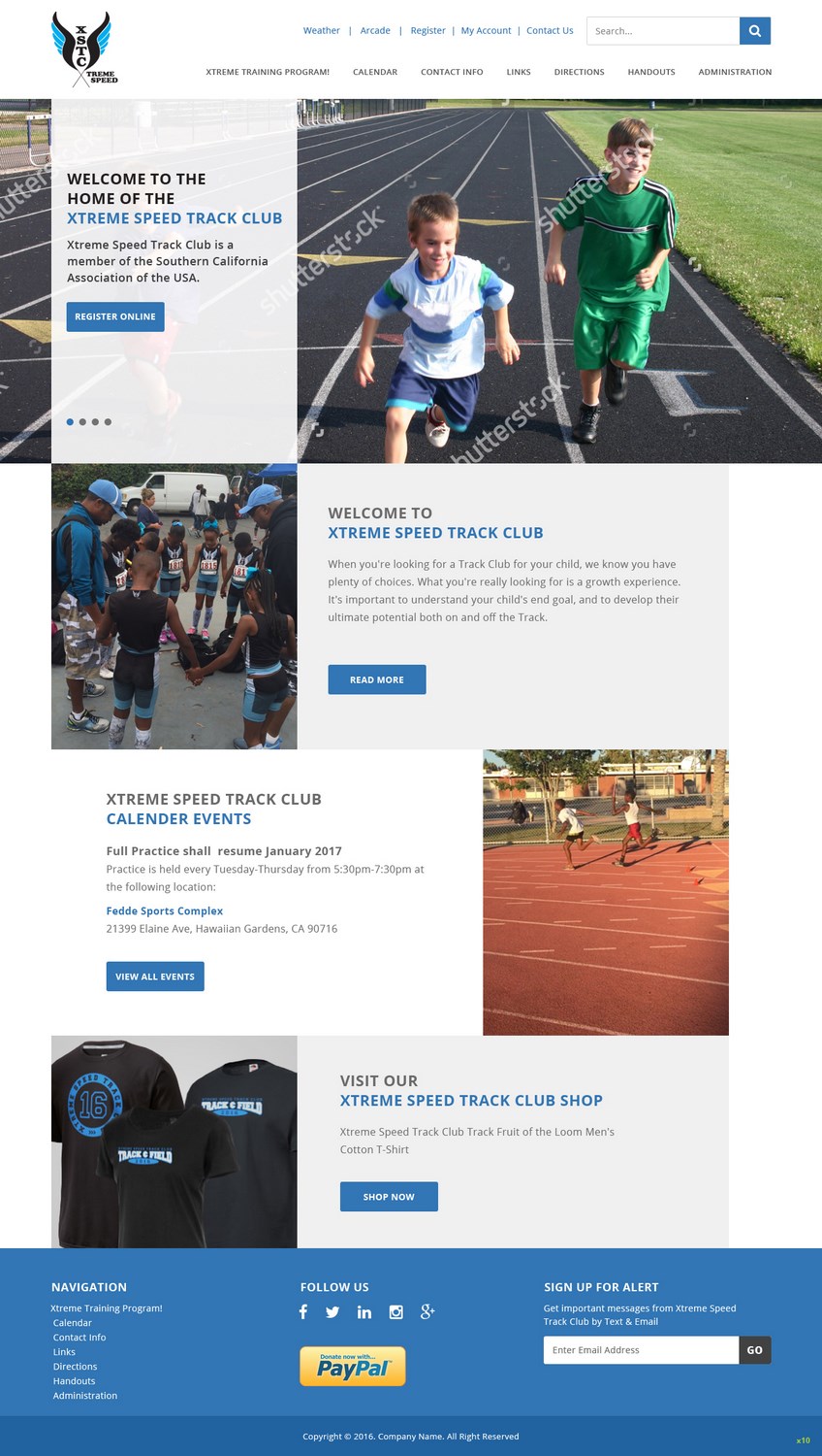 Web Design by pb for Xtreme Speed Track Club | Design #12352479