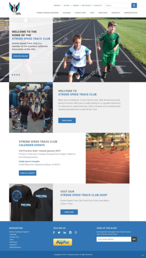 Web Design by pb for Xtreme Speed Track Club | Design: #12352479