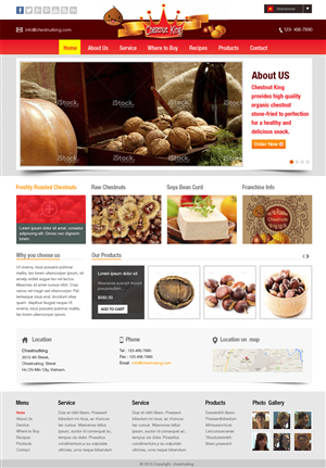Chestnutking.com, vietnam local business need a webpage design