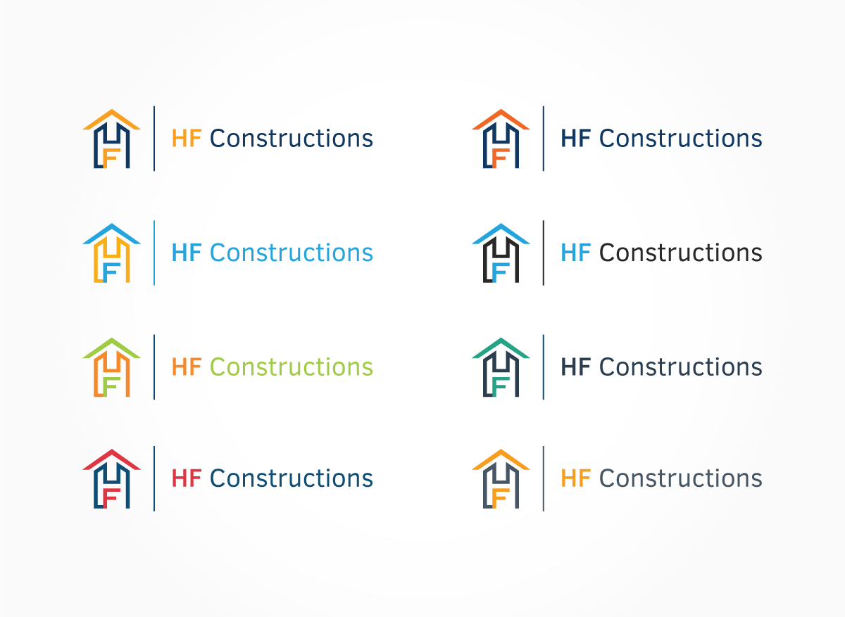 Logo Design by Shigh5 for HF Constructions | Design #12423583