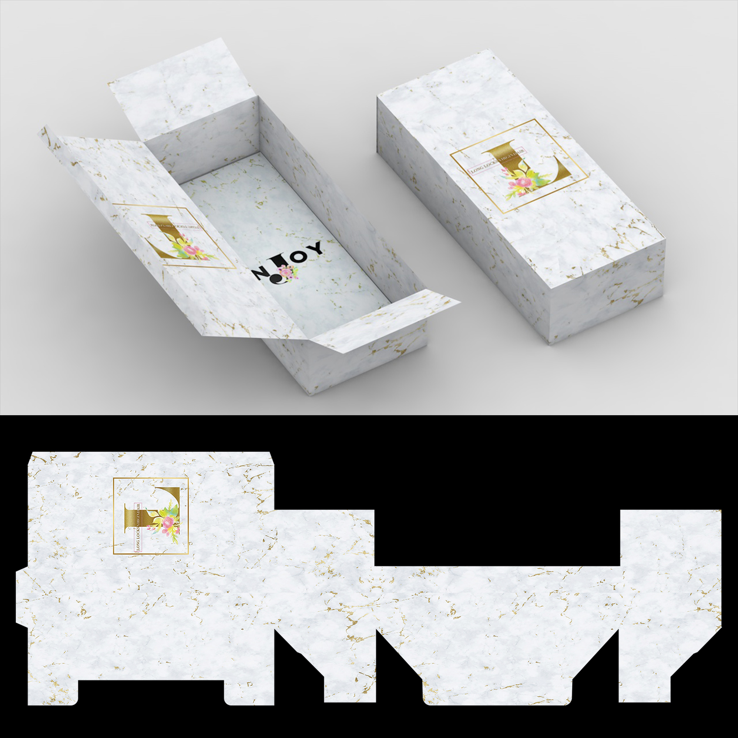 Bold Masculine Hair And Beauty Packaging Design For Long Locks